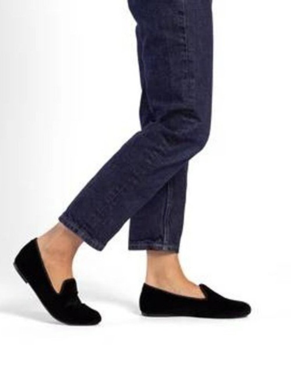 Birdies The Starling Black Velvet Loafer Flat 6.5